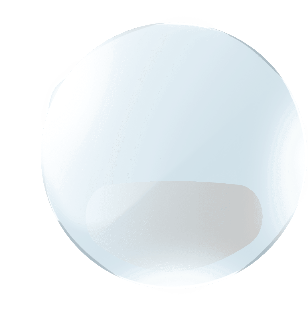Clear indoor bifocal lens with a reading segment