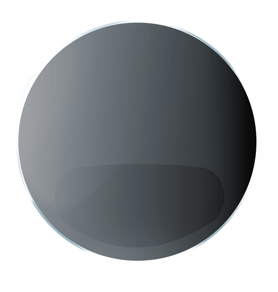 Dark outdoor bifocal lens with a reading segment