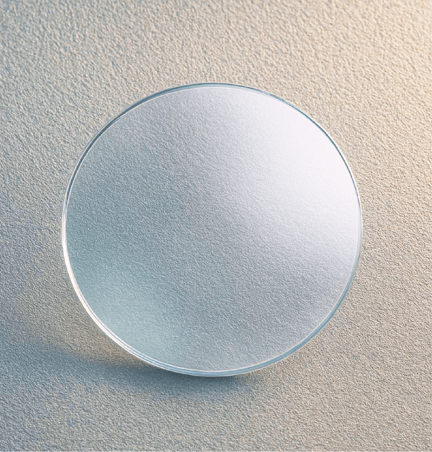 Lens surface close-up